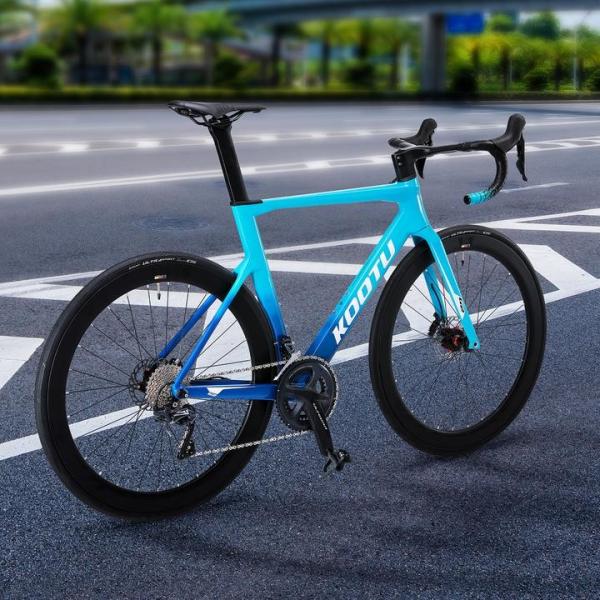Carbon KOOTU Road Bike 22 Speed 8.6kg Weight No Fork Suspension