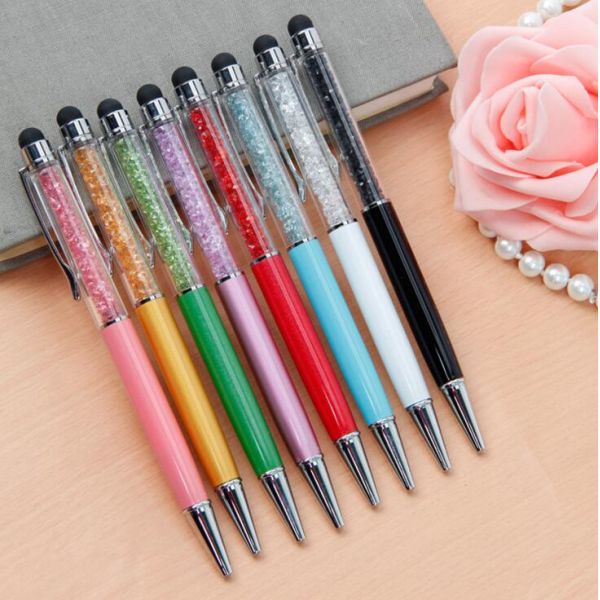Gift promotionMetal pen,unique Metal crystal ballpoint pen with Stylus