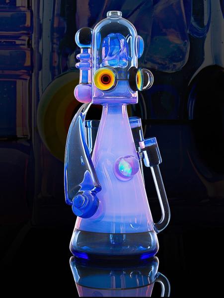 14 7mm Beaker Glass Bong Tobacco Smoking Water Pipe Hookah