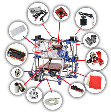 Prusa Mendel i2 RepRap HQ 3D Printer Complete Kit Universal Desktop