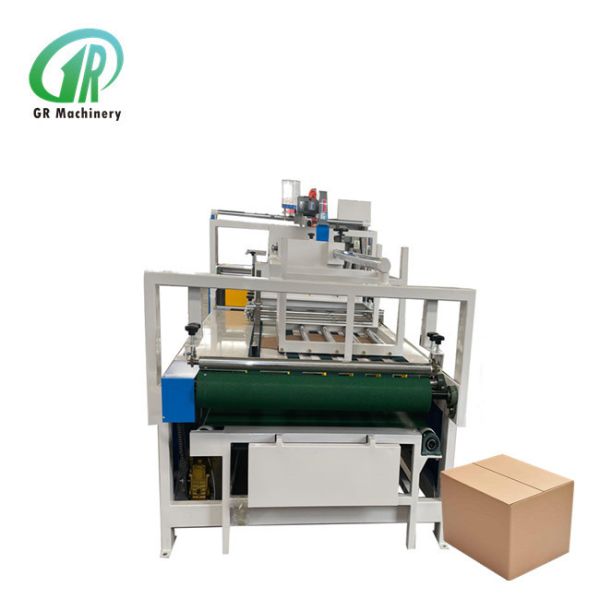 Dobrador semi automático Gluer 2mm Min Paper Thickness do PLC