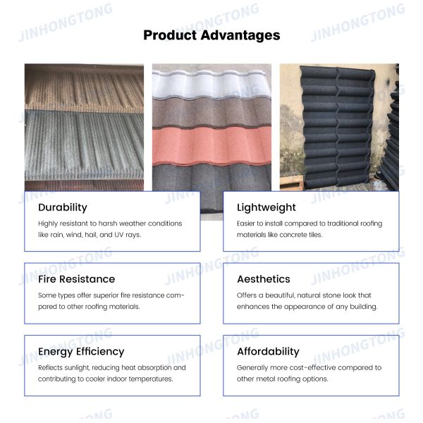 Modern Style 420mm Width Stone Coated Metal Roof Tile Made in for Apartment Application Fish Scale Design