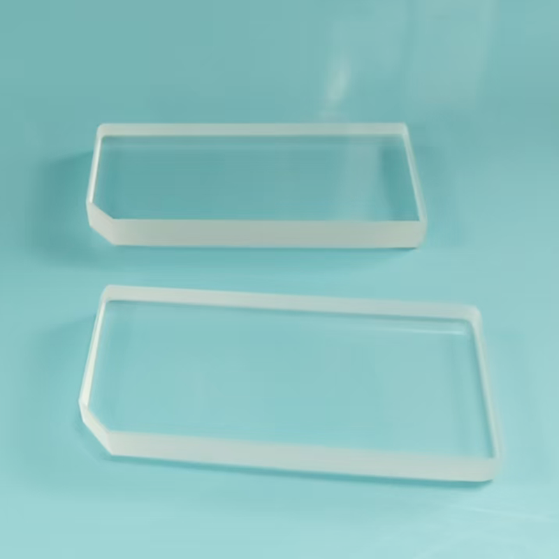 Smooth Surface Fused Quartz Plate Precision Optical Glass Components 46.6×21.66×5mm