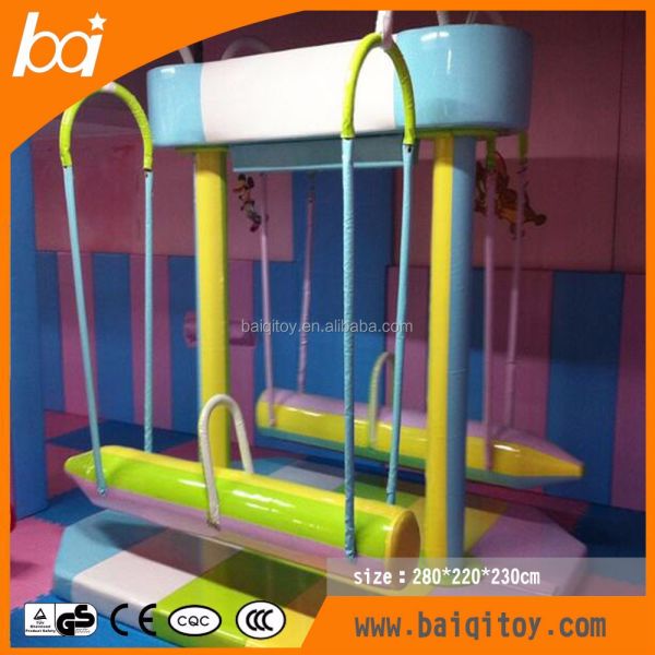 Baiqi Space Spinner Kids Electronic Soft Play Child Indoor Play Structure with Slide