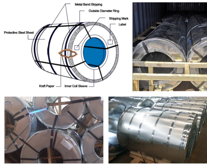 Горяче прокатаные SPCC оцинкованные спирали из стальной плиты DIN 1626 Sgcd1 0,8mm 1,0mm Dx51d Dx54D