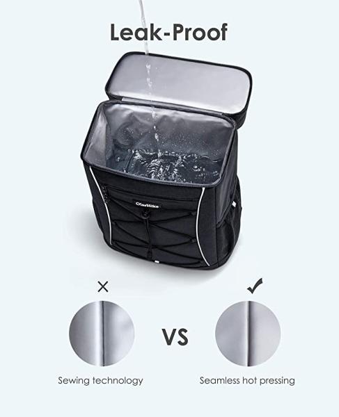 Reflective Strip Insulated Cooler Bags Waterproof 30 Can Soft Sided Cooler