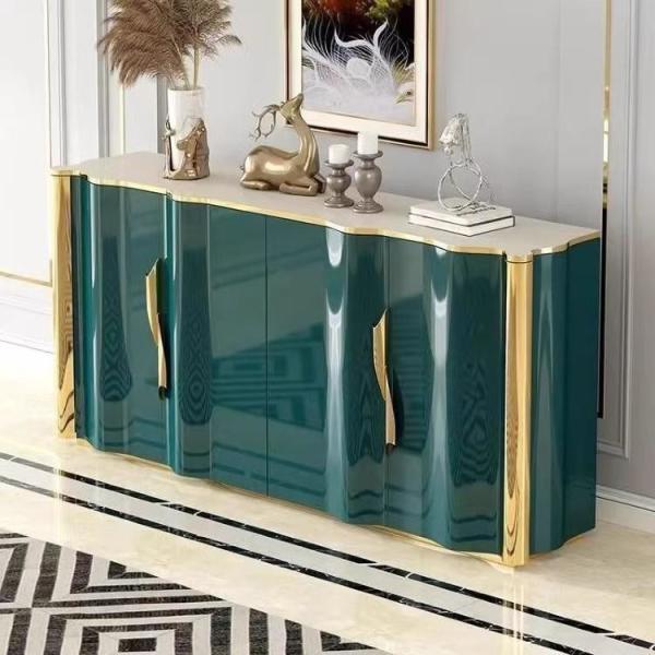 Hotel Dining Cabinet Modern Cabinet Stainless Steel Hotel Solid Wood Dining Cabinet