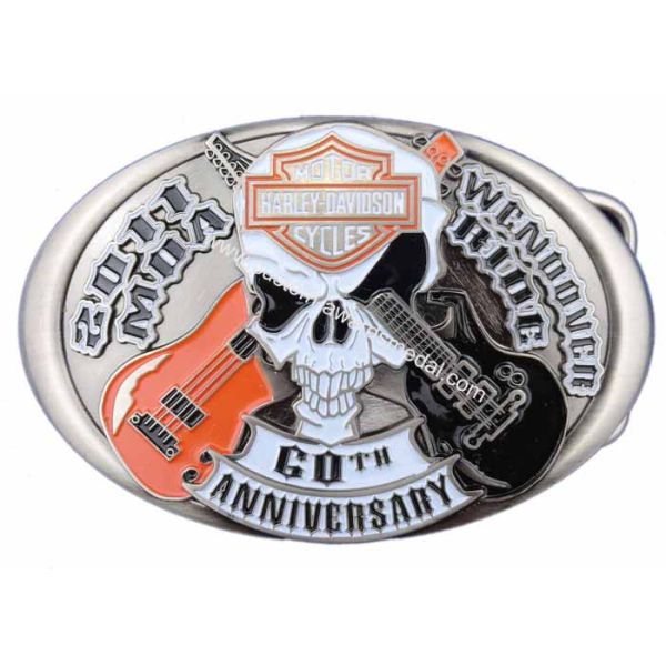 Zinc Alloy / Pewter Custom Made Buckles / Mirosoft Belt Buckle with Antique Nickel Plating for Awards