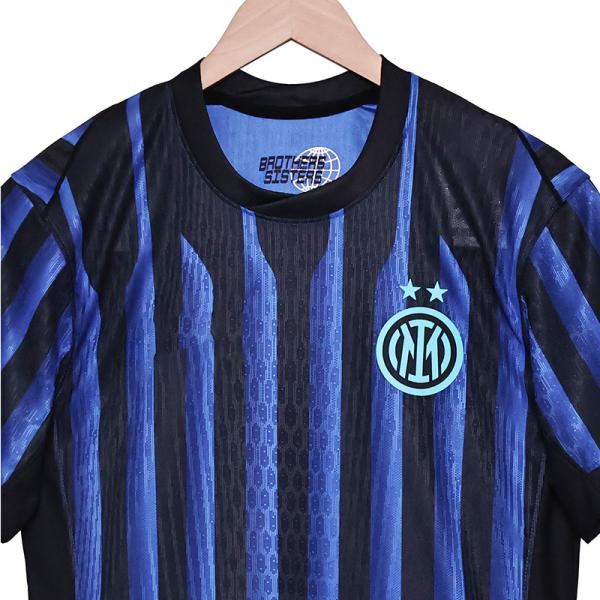 Inter Milan Saison 2025-2026 Joueur de football à domicile Maillots de l'équipe Personnalisation étirable