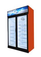 El equipo de refrigeración suministra congeladores verticales de exhibición con R290a 450L