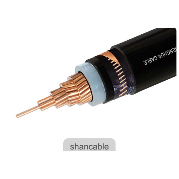 Пламя куртки черноты силового кабеля полупроводника СЛПЭ - ретардант для класть внутри помещения