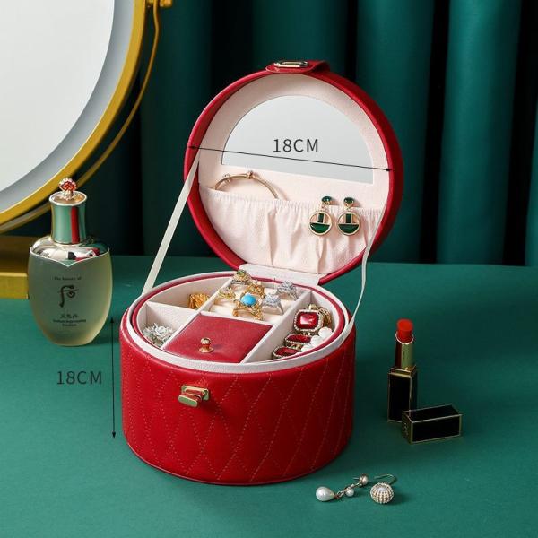 CHINESE STYLE HAND DECORATION BOX HIGH-GRADE JEWELRY BOX LARGE CAPACITY WATERPROOF PORTABLE JEWELRY BOX HOUSEHOLD MULTI-