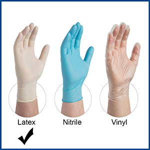 Latex Gloves Powder Free / Disposable Food Prep Cooking Gloves / Kitchen Food Service Cleaning Gloves, bagease, bagplast