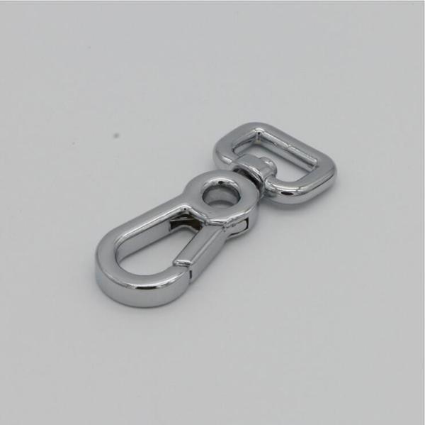 Mass bulk production zinc alloy silver color 12.4 mm metal snap swivel hook for bags