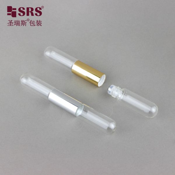 SGB2-5+5ML Dual Side Tube Perfume Oi Glass Roller Bottle With Stainless Steel Ball