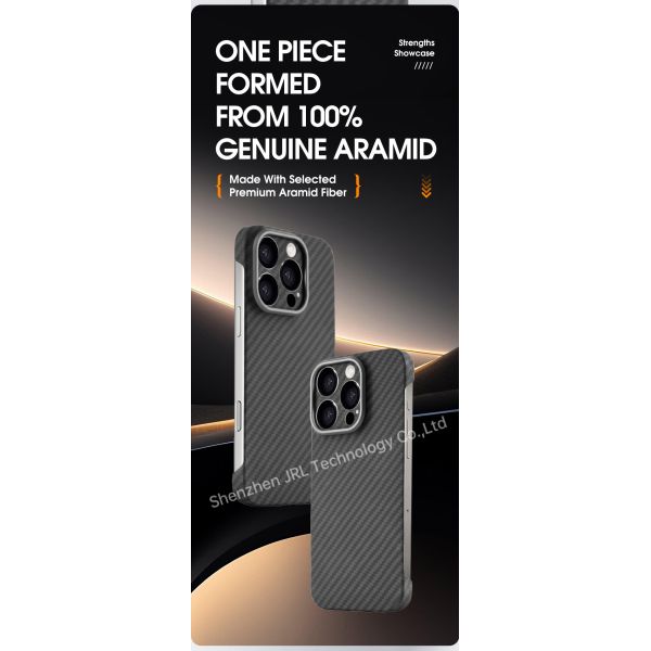 Customized Cutouts Magnetic Design Aramid Fiber Phone Case For iPhone 17 Pro Max