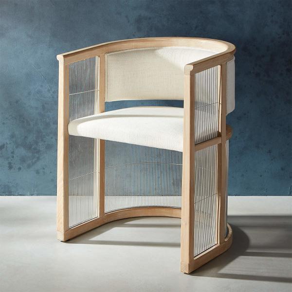 Outdoor Leisure Solid Teak Wood Side Chair Furniture Modern Style Hotel Patio