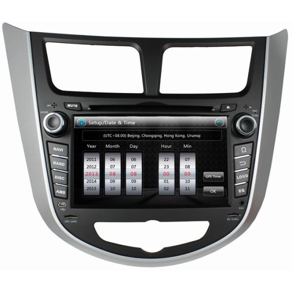 Ouchuangbo Car GPS Navi DVD Radio for Hyundai Verna /Accent /Solaris Central Multi System OCB-7025A