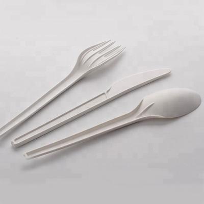 Everyday Season Cutlery Set 100% Bio Degradable Compostable White Spoon Fork and Knife