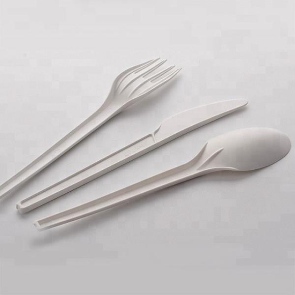 Everyday Season Cutlery Set 100% Bio Degradable Compostable White Spoon Fork and Knife