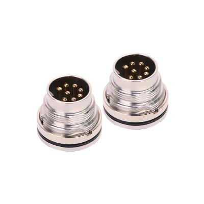 M16 conector macho de cabo impermeável do parafuso de metal do conector circular 500V
