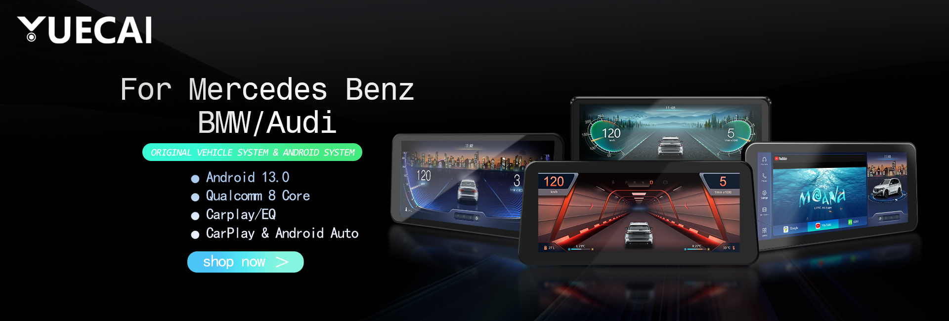 12.3' Qualcomm Snapdragon 680 Android 13 Авто Радио Для Mercedes Benz NTG 4.0/ 4.5/ 5.0 / 6.0 С динамическим 3DUI Carplay