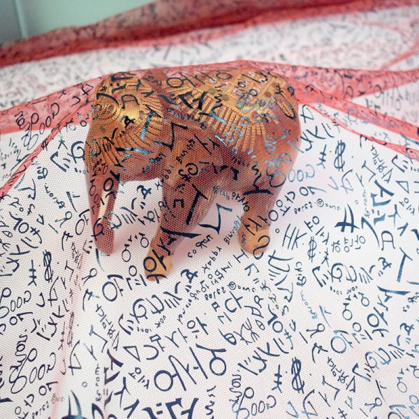 Ronzing Printed Mesh 100% Polyester Soft Tulle Fabric