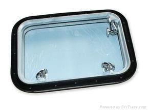 Inward Opening Aluminum Steel Rectangular Marine Cabin Fixed Windows for Ships
