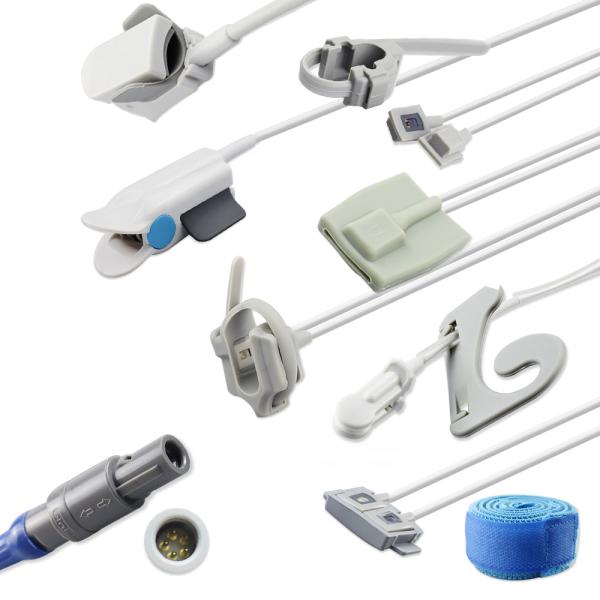Lemo Plastic Single 5P Reusable SpO2 Sensor Compatible With Biolight