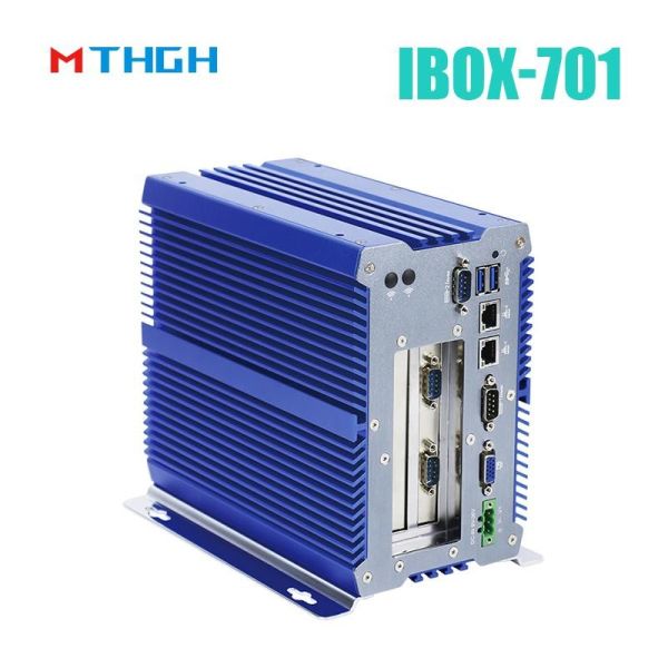 Intel Core i5-7200U Industrial Fanless Mini PC with 6 COM Ports and DC 9~36V Wide Voltage Input - IBOX-701Plus