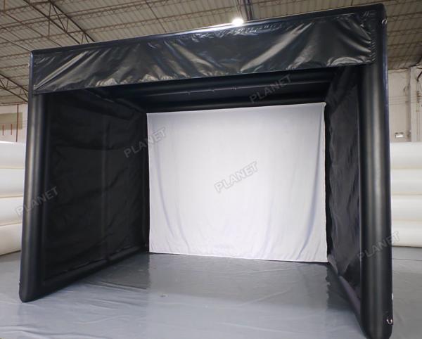 Custom Inflatable Golf Simulator Enclosure Pop up Tent for Training, Exhibition, and Sports Games