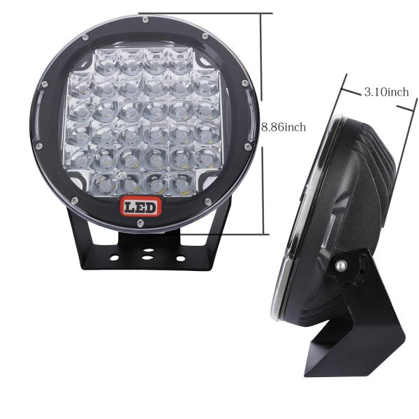 185W 9'' Inch Round 4x4 offroad car led headlight 9inch led driving light for jeep ATVs ,truck