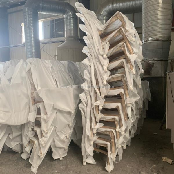 Embalaje de correo Y silla de boda de madera sólida para eventos y bodas