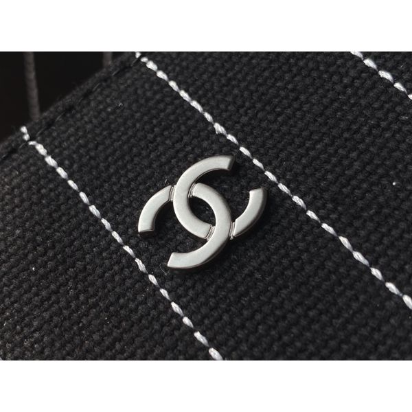 Большое заклеймленное изготовленное на заказ кладет сумку Metalblack Chanel 2,55 телячьей кожи хлопка и белизну в мешки