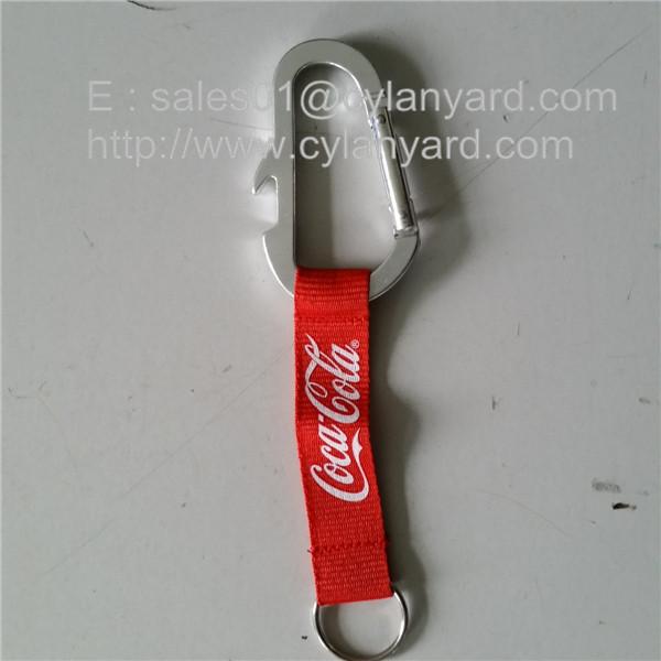 Multi-function camping can opener carabiner wrist lanyards, camping carabiner lanyard,
