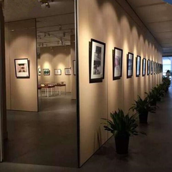 Стабилизированный и безопасный деревянный сползая раздел стены с дверью для гостиной