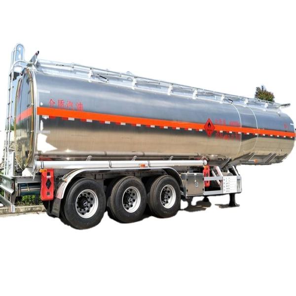High Capacity Oil Truck Semi Trailer 6950x2200x2760mm For Safe Fuel Transportation