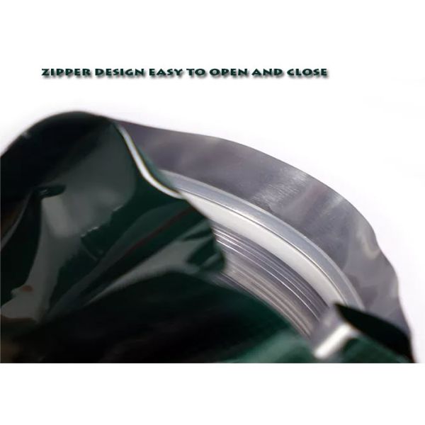 La bolsa plástica que se puede volver a sellar vacía de la parte inferior de plano del café modificó el sello de 8 lados para requisitos particulares