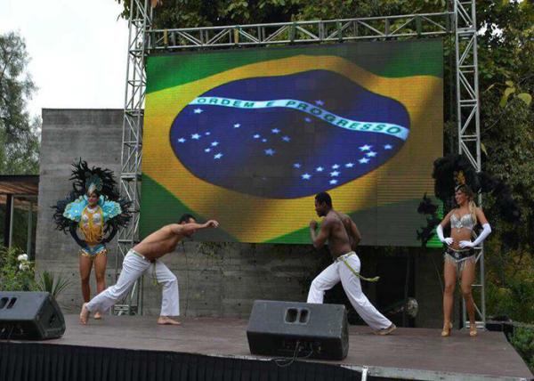 Saudi Arabia Outdoor Rental LED Display Nationstar 4.8mm Led Screen Stage Backdrop