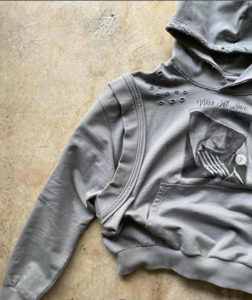 2025 New Design Vest Hoodie Custom Heavyweight 100% Cotton Printed Vintage Washed Pullover Distressed Boxy Hoodies for Men