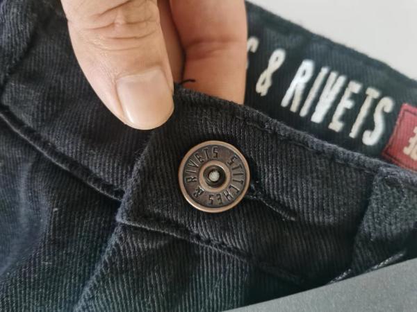 100% Cotton Men's Denim Pants Heavy Washed Complex Workmanship