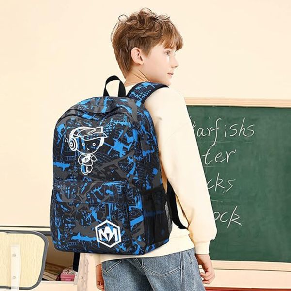 Custom Logo Student Unisex Starry Night Light Children's Backpack Printed Backpack