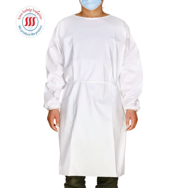 El PE azul no tejido de los vestidos disponibles del Ce cubrió prenda impermeable no médica