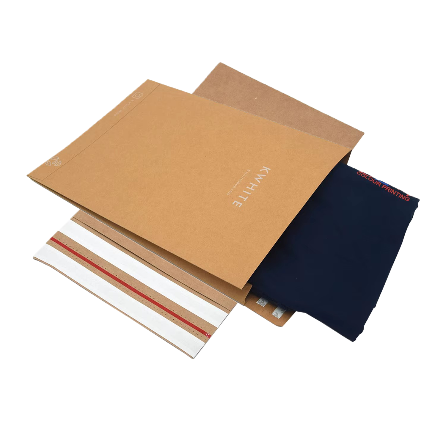 Eco-Friendly Recyclable Paper Mailer Bag 100% Recycled Brown Kraft Custom For E-Commerce Shipping & Fur Use