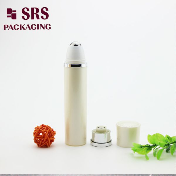 Luxury Eye Cream Roller Ball Bottle Pearl White Color 30ml