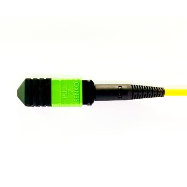 Único modo 3.0mm Mpo à polaridade amarela da cor B do cabo de Mpo para os protocolos 40G/100G