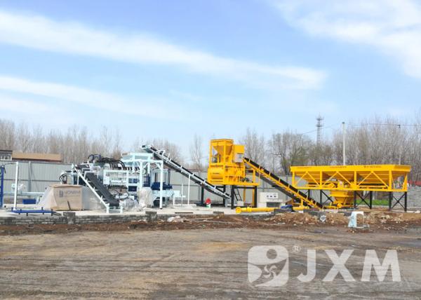 35m3/H 60kw Stationary Concrete Batching Plant ISO CE Certification