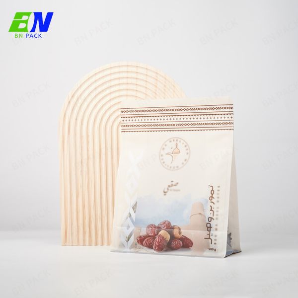 Heat Seal Plastic Laminated Flat Bottom Pouches For Cosmetic