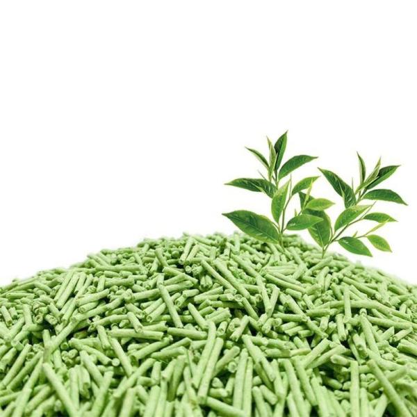 Déodorant pour le thé vert, poudre libre de la litière de chat, bande de tofu de la litière de chat