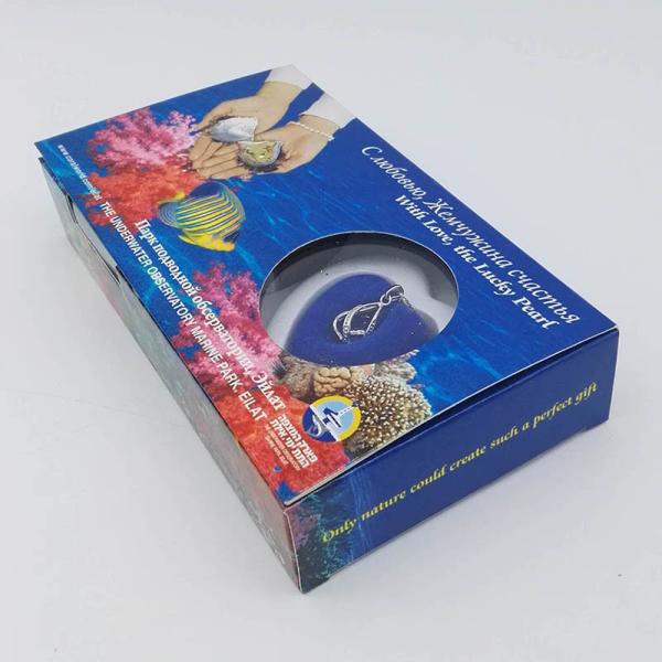 Custom Color Box Love Pearl Necklace Set Oyster Cage Pendant  Freshwater Pearl Jewelry Gift Box